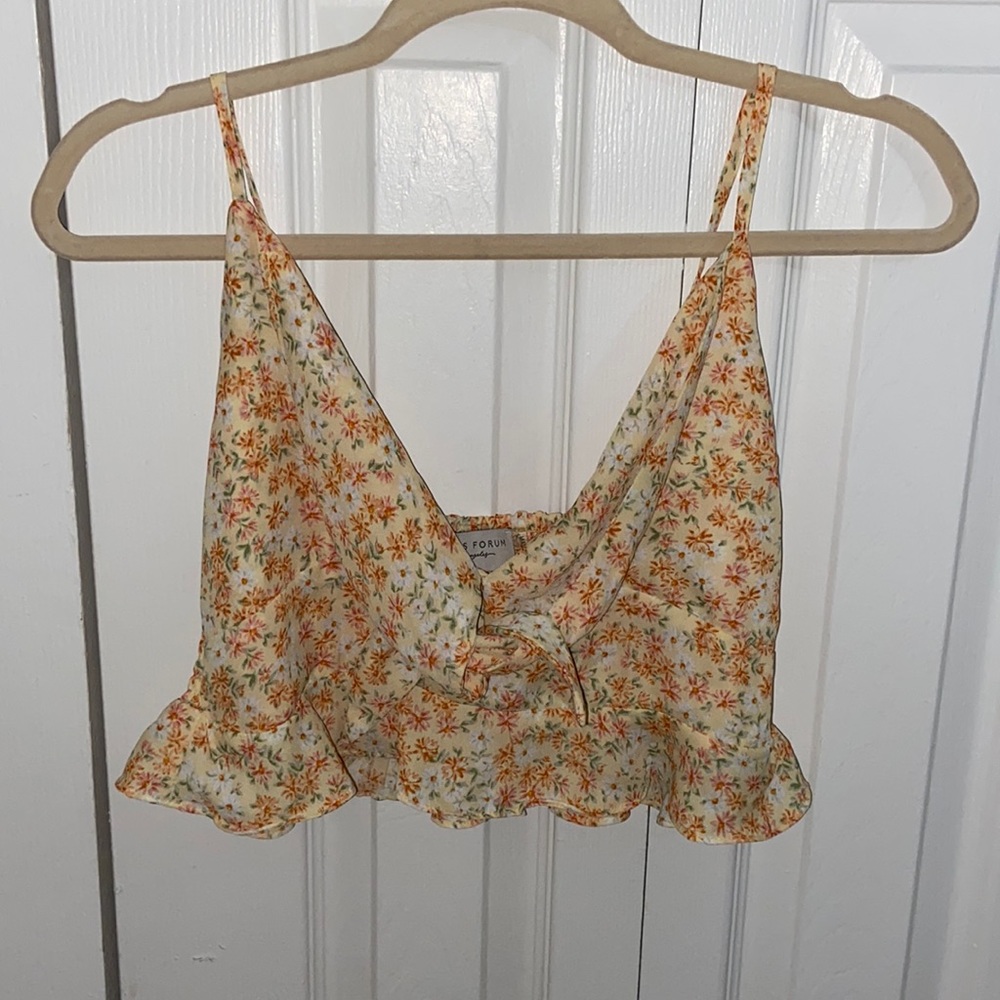 Floral tank top blouse